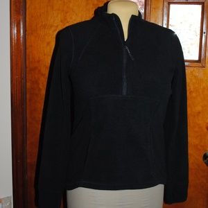 Zelos LS Black Fleece Top